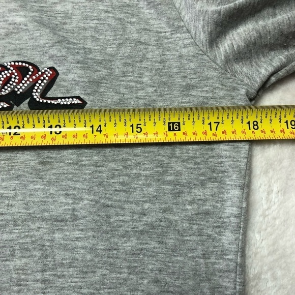 𝅺Barrett Jackson Long Sleeve Rhinestone Top Large - Picture 4 of 7